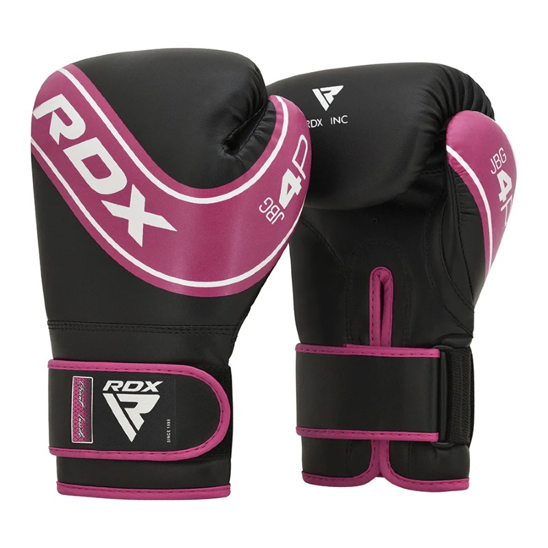 RDX Sports Robo 4B Black/Pink Boxing Gloves for Children